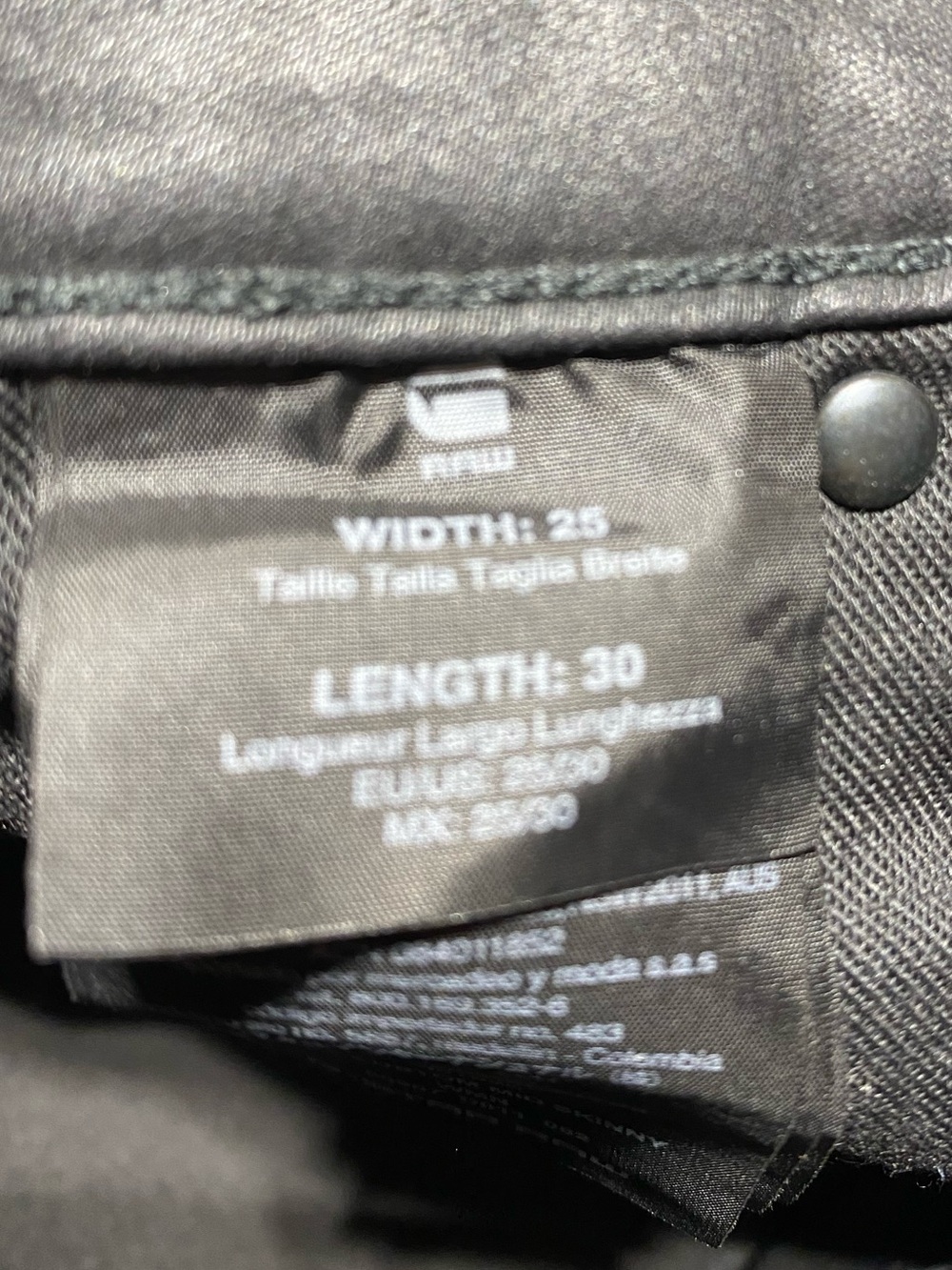 G-Star RAW Women's 5620 Custom Mid Skinny Jeans in black with a coated size 25 - Picture 12 of 14